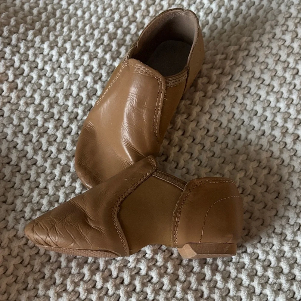 Brown Kids Slip-On Dance Shoes